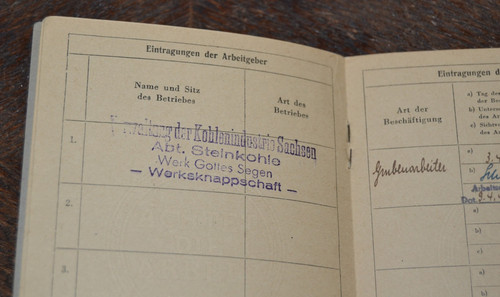 Ausweis 1948 werk gottes segen - werk,