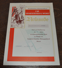 Dekorative Urkunde 15 Jahre im