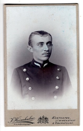 Cdv foto mann uniform - mann,
