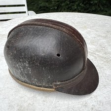 Alter Bergbau Helm Leder Antik