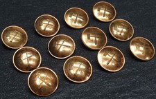 12x Uniformknopf Bergbau