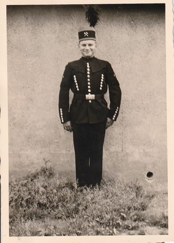 Vintage foto mann bergmann - vintage, in